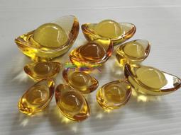 琉璃元寶【聚寶招財】????財源廣進 元寶聚財 金元寶黃色人工琉璃水晶裝飾 米缸聚寶盆裝飾 by 我型我色 歷史價格詳細信息