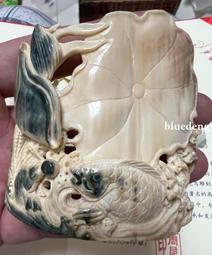 猛犸牙冰咖黃財神戒指！個性定制！天然猛犸牙冰咖料精雕戒面！戒5056 歷史價格詳細信息