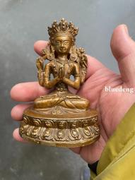 明代佛造像，聞德評級80分，四級賠付高等級，菩薩手里捧著寶瓶3 歷史價格詳細信息