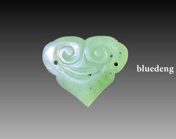 清代和田碧玉葉子花片一對，適合做耳環吊墜，尺寸36&times;19&times;210152 歷史價格詳細信息