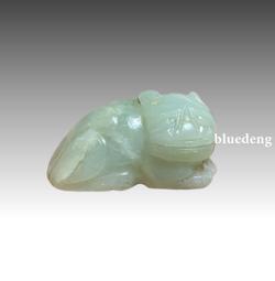 明代和田玉獸首蒲紋劍彘10352 歷史價格詳細信息