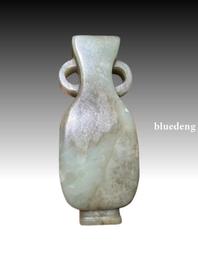 清代和田玉雙面巧雕蝴蝶佩，有一綹，尺寸76&times;51&times;4.5mm10297 歷史價格詳細信息