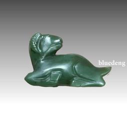 清代和田碧玉葉子花片一對，適合做耳環吊墜，尺寸36&times;19&times;210152 歷史價格詳細信息