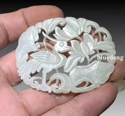 清代和田白玉連珠靈芝法輪佩，白玉質，直徑5.5厘米；厚約：510253 歷史價格詳細信息