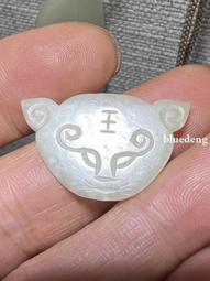 明和田白玉籽料將軍扣掛件10485 歷史價格詳細信息