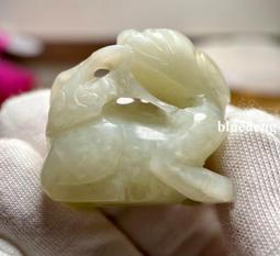 【璞鑒備案】明代和田白玉螭龍滿回紋工工字佩，和田一級白，尺寸10232 歷史價格詳細信息