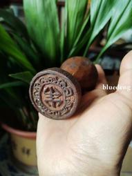 民俗老物件，雙面雕工6孔圖案糕點模具，有裂縫如圖，不影響正常20292 歷史價格詳細信息