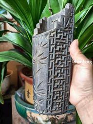 民俗老物件黑陶糕點模具，雕刻&ldquo;忠&rdquo;字梅花圖案非常漂亮，題材少20143 歷史價格詳細信息