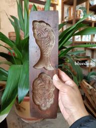 民俗老物件，凹底雕刻&ldquo;雙壽桃和蓮蓬&rdquo;圖案糕點模具，紋路清晰，20034 歷史價格詳細信息