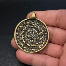 九宮牌掛件合金純銅民族風可轉動十二生肖牌 歷史價格詳細信息