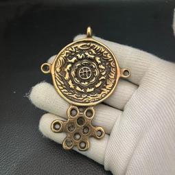 藏式九宮八卦牌 本命年佛牌黃銅藏傳品佛牌吊墜 文殊九宮八卦吊墜 歷史價格詳細信息