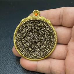 西藏九宮八卦牌項鏈十二生肖掛件純銅文殊腰牌情侶項墜掛飾毛衣鏈 歷史價格詳細信息