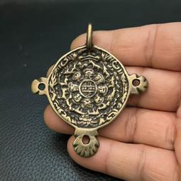 藏地殊勝老純銀咒牌 九宮牌 護身牌掛件！牌型規整，皮殼溫潤舒403 歷史價格詳細信息