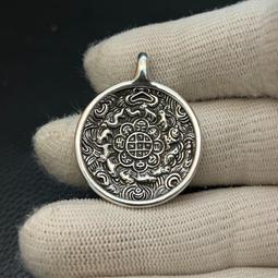 藏式九宮八卦牌 本命年佛牌黃銅藏傳品佛牌吊墜 文殊九宮八卦吊墜 歷史價格詳細信息