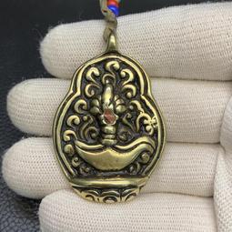 藏傳文玩 惹赫啦護法天鐵托甲怙身牌 藏式護身掛件吊墜5086 歷史價格詳細信息