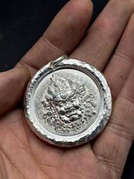 手工純銀黃財神吊墜，s9999純手工鍛打銀餅、非量產，正面開5171 歷史價格詳細信息