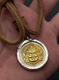 手工純銀黃財神吊墜，s9999純手工鍛打銀餅、非量產，正面開5171 歷史價格詳細信息