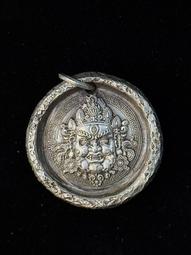 純銀黃財神銀餅  S999千足銀手打銀餅黃財神，藏傳中的護法62 歷史價格詳細信息