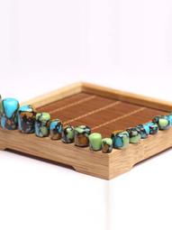 優化綠鬆石天然孔雀石幸運金珠小眾設計禮物K輕奢疊戴飾品手鏈 歷史價格詳細信息