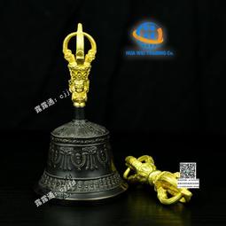 西藏密宗用品尼泊爾手工青銅九股金剛鈴杵 包郵送鈴杵套 歷史價格詳細信息