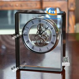 輕奢水晶座鐘家用臺式坐鐘客廳時尚空氣鐘錶擺件仿機械桌面擺放式 歷史價格詳細信息