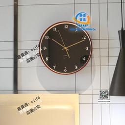 胡桃木數字時鐘表復古簡約客廳掛鍾中式木紋牆貼壁鍾 diy靜音 歷史價格詳細信息