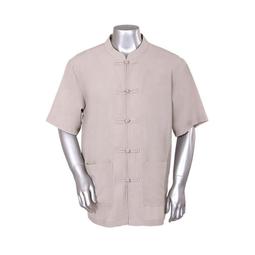 米色短袖素面簡約綁帶長版上衣 歷史價格詳細信息