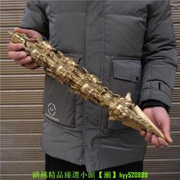 金剛杵黃金色戒指古法制作復古輕奢設計開口活口扳指男士指環潮流-哈囉好物 歷史價格詳細信息