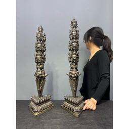 金剛杵 降魔杵 一字金剛杵 四股金剛杵 八股金剛杵 黃銅 藏傳 佛教 密宗法器 歷史價格詳細信息