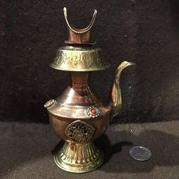尼泊爾賁巴壺工彫花純銅打造用品佛擺件淨水瓶 歷史價格詳細信息