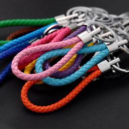 汽車鑰匙掛件手工編織鑰匙扣男士女個性創意掛繩防丟鑰匙鏈掛飾品 歷史價格詳細信息