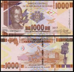 幾內亞2018年版 2000 Francs紙鈔１枚。－UNC－－－－ ( Guin&eacute;e) 歷史價格詳細信息