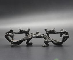 古玩雜項收藏文房四寶書法用品雙龍筆架筆擱 歷史價格詳細信息