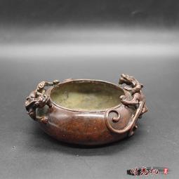 古玩雜項 筆洗 擱筆青蛙款白銅鍍銀筆具 文具文房四寶 書房用11962 歷史價格詳細信息