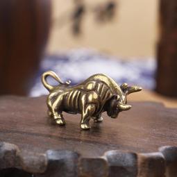 純黃銅牛轉乾坤掛件生肖鑰匙扣汽車高檔男士牛的吉祥物吊墜掛飾品 歷史價格詳細信息