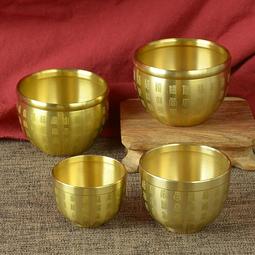 招財進寶百福銅缸聚寶盆純黃銅米缸客廳擺件家居聚財小銅盆存錢罐 歷史價格詳細信息