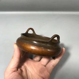 精工仿古宣德年製羊耳小香爐 皮殼老辣厚實 家用室內小號香薰爐 歷史價格詳細信息