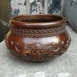 古董銅器仿古宣德爐黃銅香爐沖耳乳足淺底小香爐傳世老皮殼老包漿 歷史價格詳細信息