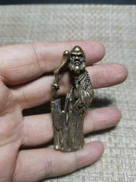 古玩銅古董雜項收藏仿古黃銅純銅小財神配飾小吊墜老貨老物 歷史價格詳細信息