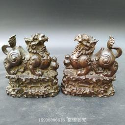 【限時下殺12.27】議價麒麟擺件一對純銅全銅招財貔貅臥室客廳家居裝飾擺設店鋪開業禮品 歷史價格詳細信息