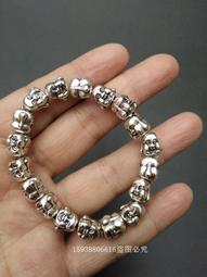 藏銀雙面佛頭手鍊精美苗銀手串低價處理免運促銷藏銀佛頭手鍊-- 歷史價格詳細信息