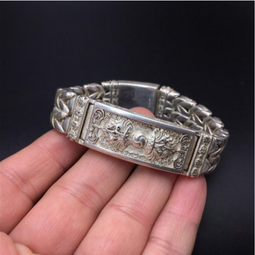 尼泊爾藏銀雕古銅鑲松綠石紅色寶石墜(R11)(起標價為一個) 歷史價格詳細信息