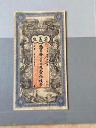 錢莊票張合興壹串文，字有修改，原票品相如圖 古玩 老物件 舊藏 -6732 歷史價格詳細信息