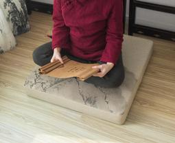 中式蒲團坐墊加厚打坐墊禪修墊家用地上跪墊圓形榻榻米坐墊飄窗墊 歷史價格詳細信息