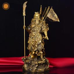佛像銅關公擺件純銅武財神托元寶提刀關羽關二爺佛像供養神像店鋪開業 歷史價格詳細信息