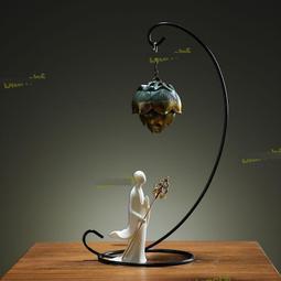 【熱賣】禪意陶瓷倒流香爐紫砂香插香薰爐創意家居檀香爐靜月香道擺件批發 歷史價格詳細信息