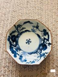 日本 福字款 青花盤，明治時期，年代老貨青花手繪紋飾，落款福3531 歷史價格詳細信息