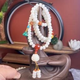 天然白玉菩提子手機鏈掛繩鑰匙扣掛件吊墜炭燒貓爪菩提手串男女款 歷史價格詳細信息