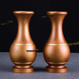 純銅佛前供瓶家用供奉財神佛堂觀音凈水瓶佛具用品供佛心經花瓶 歷史價格詳細信息