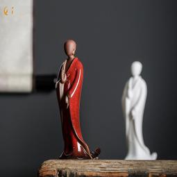 【熱賣】中式禪意陶瓷小行爐線香插家用香薰爐香道用品擺件手寫瓷香爐 歷史價格詳細信息